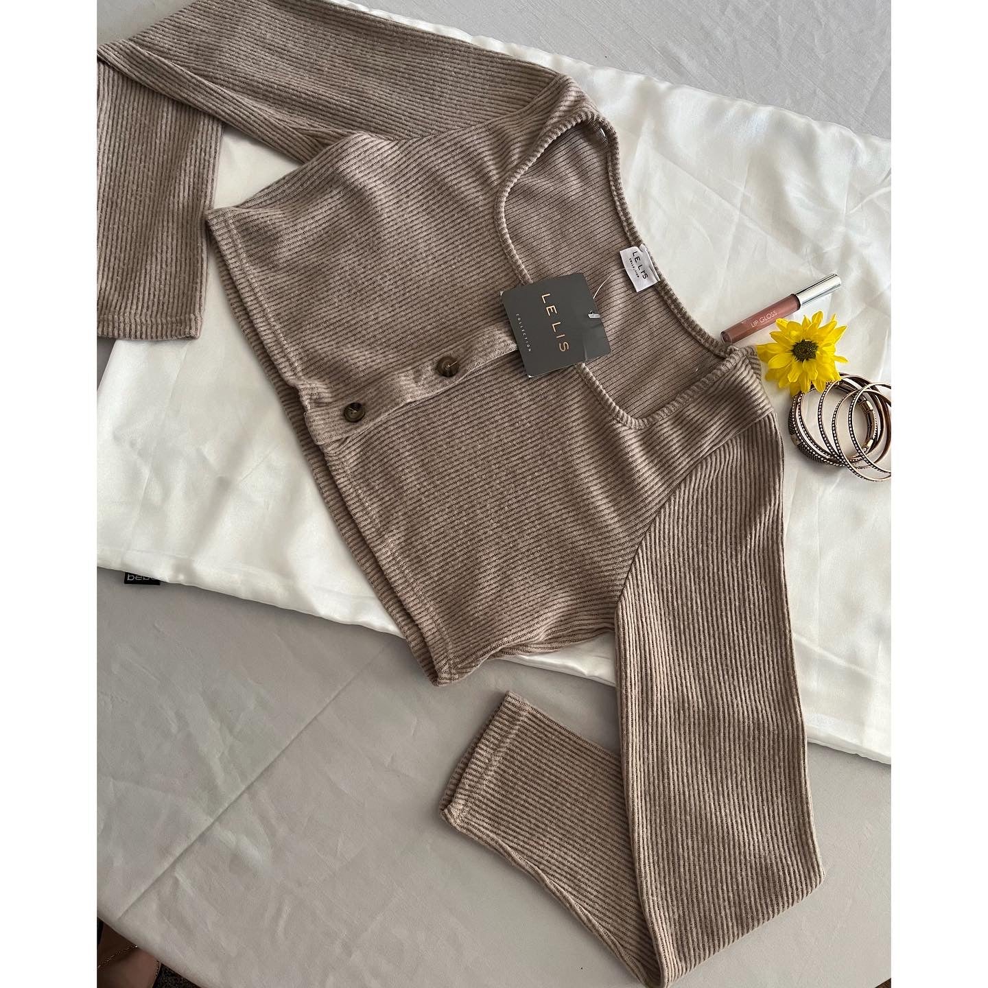Long Sleeve Cropped Cardigan