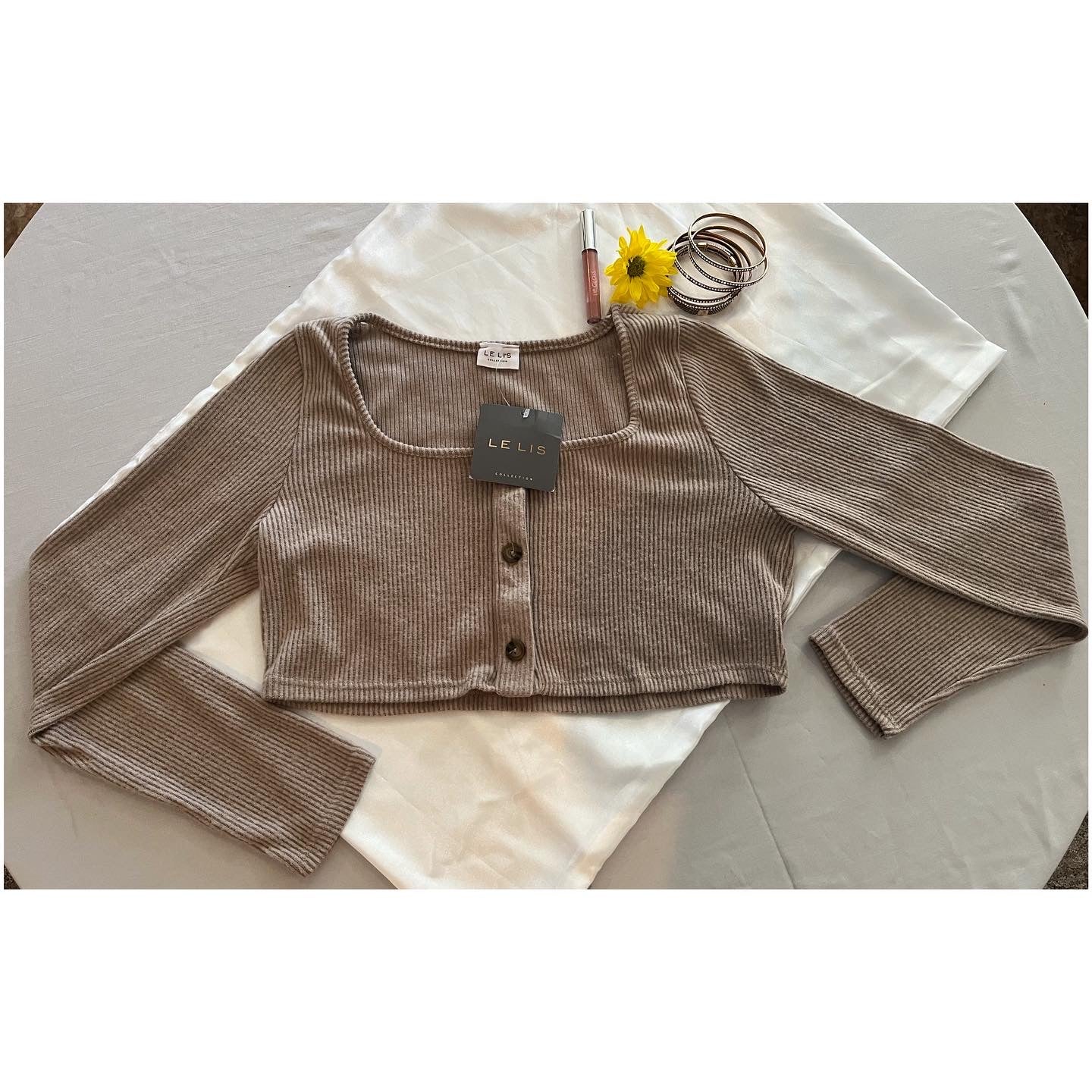 Long Sleeve Cropped Cardigan